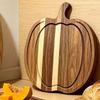 1 pár z masivního dřeva dýňové prkénko na krájení přírodní barva Halloweenské prkénko na uzeniny Food Bloggers