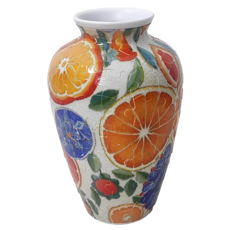 3D Puzzle Vases Unique Flower Vases Made by 120 Curved Plastic Puzzle Pieces Decorative Vases for Flower Arrangements