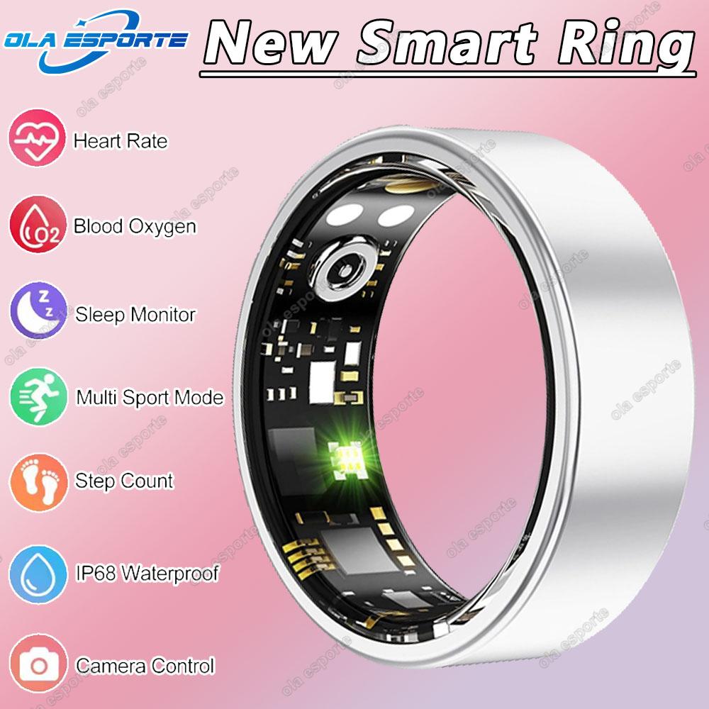 Herren Damen Smart Ring 5ATM Wasserdicht Multi-Sport-Modus Fitness-Tracking Gesundheitsüberwachung Schlafmonitor Schrittzähler Smartring
