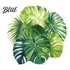 Grüne Blatt Wandaufkleber Tropische Pflanzenaufkleber PVC Wasserdichte Botanische Abziehbilder Nordisch