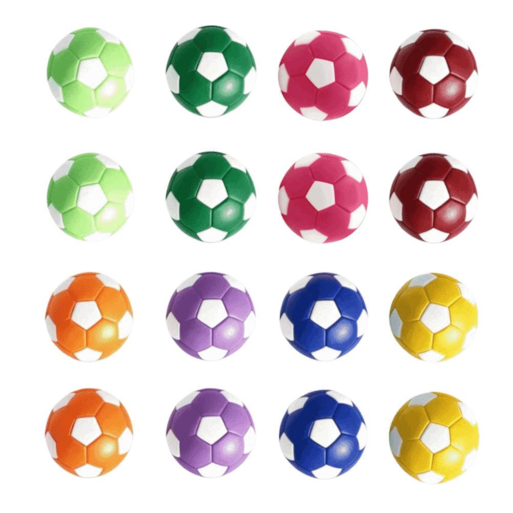 16PCS Soccer Ball Table Soccer Balls Glossy Finish Replacement Football Balls  Family Game Night