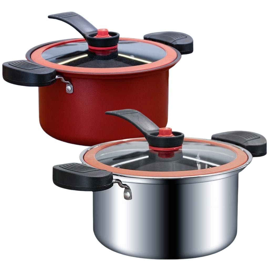 For Slow Cooking Effortless Cleanup 3.5L Pressure Cooker Kitchen Cooking Cooking Pot For Camping Easy Food Release