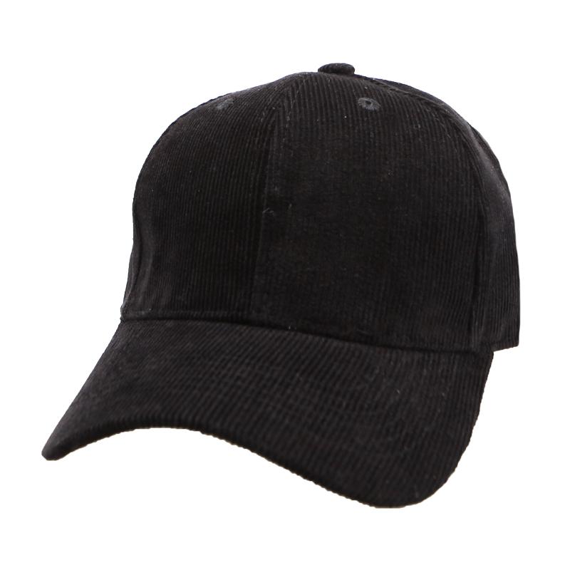 EIGHTVOLUME Ev Plain Corduroy Cap (Black)