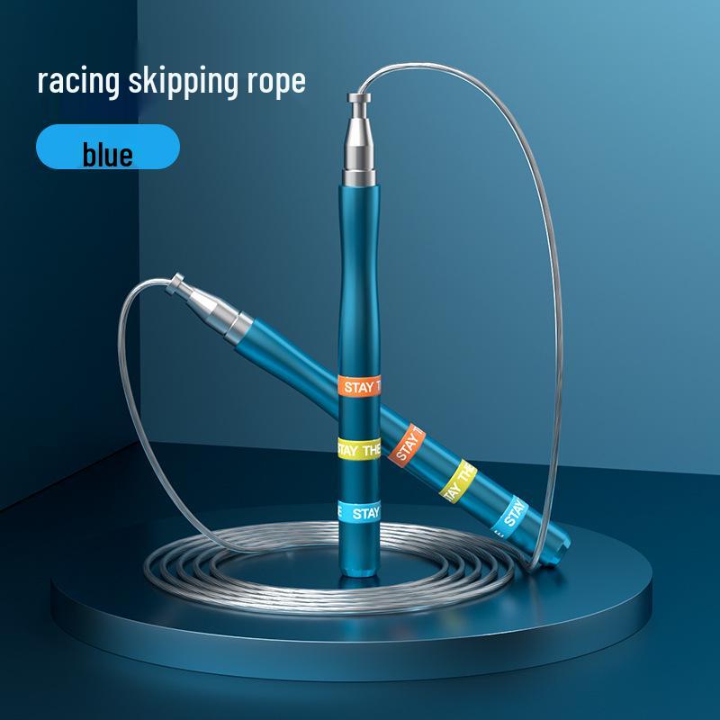 Adjustable Weighted Steel Jump Rope for Adult Fitness with Bearings