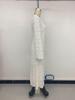European & American 2025 Spring/Autumn Elegant Fishtail Skirt Long Sleeve Lace White Dress