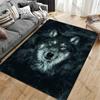 Handsome Wolf Printed Carpet Yoga Mat Game Room Bedroom Beautiful Anti -slip Carpet Rugs Living Room Decoration Chambre