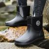 Rubber Rain Boot Fishing Shoes Casual Waterproof Comfortable Fashion Non-slip Strong Wear-resistant Trend Large Size 48