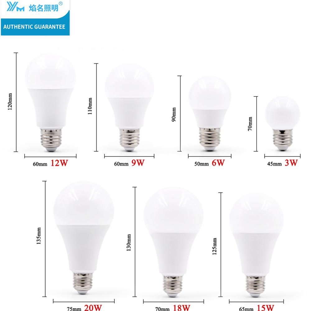 LED E14 LED Lamp E27 LED Bulb AC 220V 230V 240V 20W 18W 15W 12W 9W 6W 3W Lampada LED Spotlight Table Lamp Lamps Light
