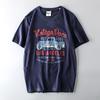 Export Tail Order Men's Cut Label Cattle Goods American Street T-Shirt Short Sleeve Pure Cotton Export Original Order Fashion Retro T-shirt