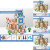 Wooden Castle Building Blocks Set For Kids With Diy Construction And Parentchild Interaction