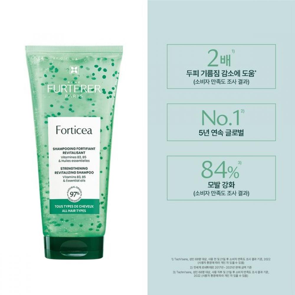 Rene Furterer Forticea Super Volume Shampoo Duo 200ml  +random 40mlx2 Gift 