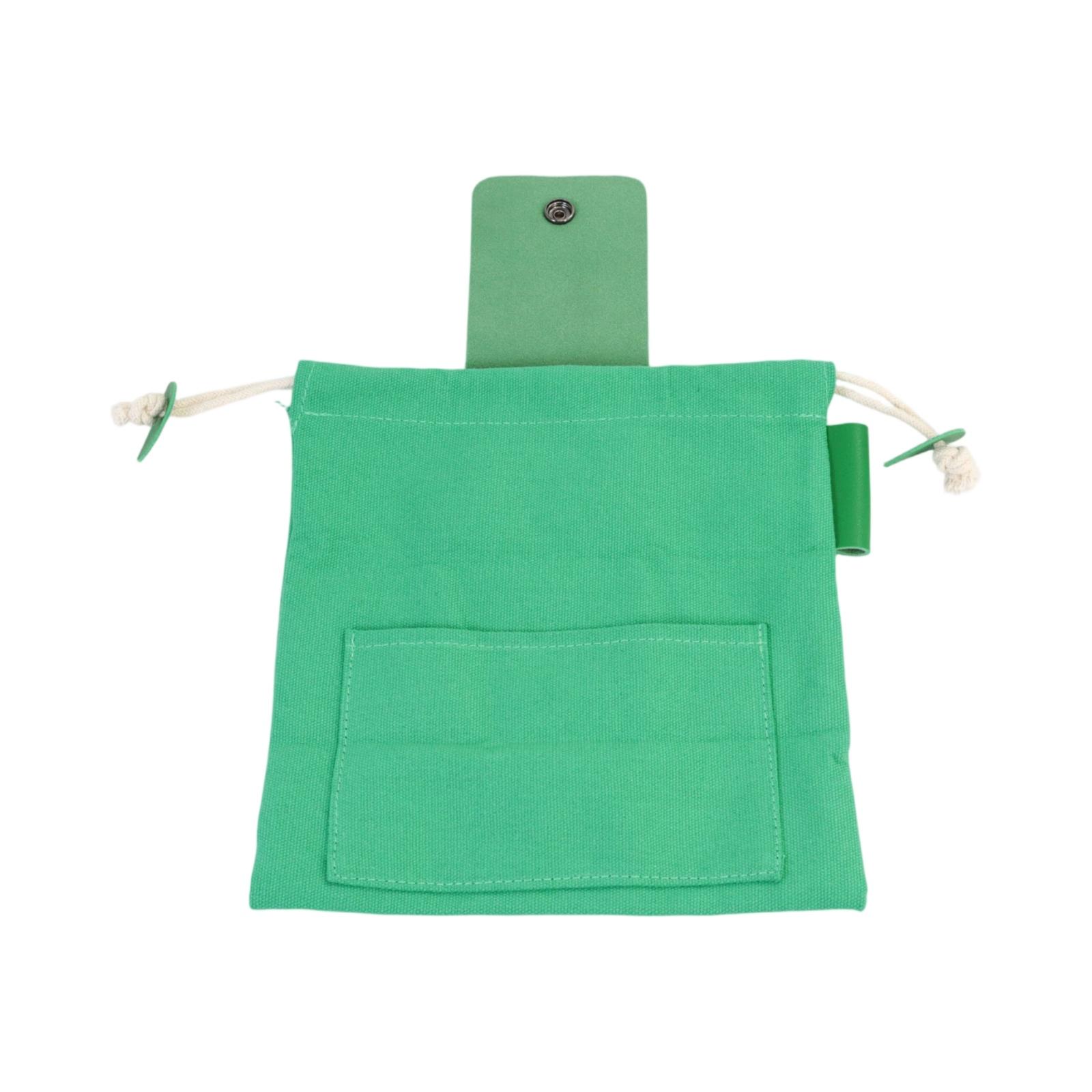 

Canvas Foraging and Tool Bag–Waist-Hung Outdoor Storage Bag for Fruit Picking, Garden , Camping, and Multi-Purpose Outdoor Activities One Size зелёный