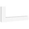 VidaXL Ensemble de meubles TV 3 pcs Blanc Bois d'ingénierie 3114318