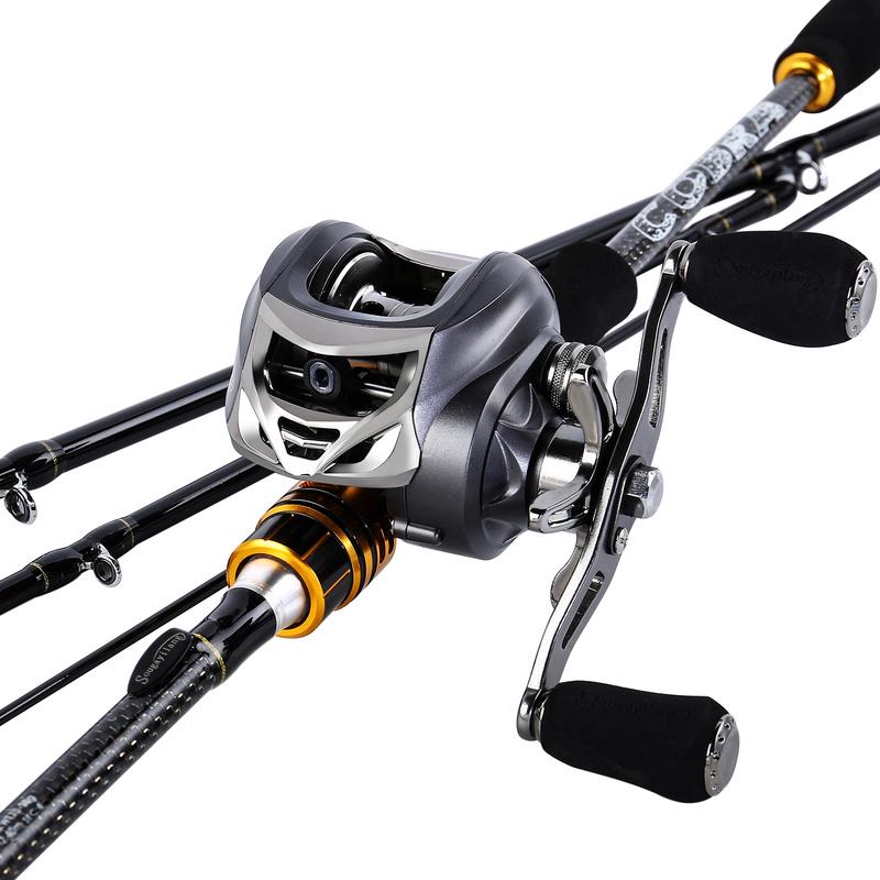 Naviják na rybářský prut a taška Cestovní rybářské hůlky 11+1 BB Baitcasting naviják Sladkovodní okouny Lov kaprů