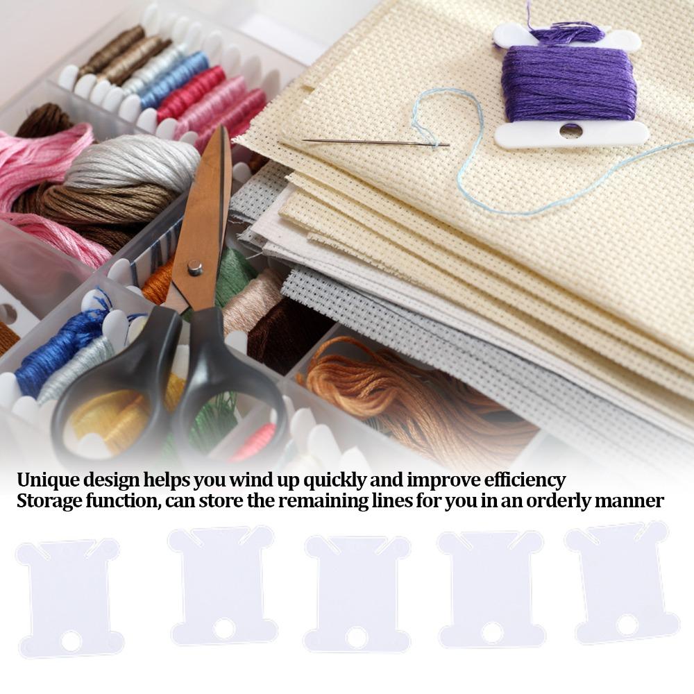 300pcs Sorting Storage Function Thread Organizer White Embroidery Floss Cards  For Cross Stitch