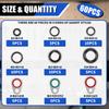 Car A/C O Ring Kit Corrosion Resistant Air Pump Gasket Sealing Air Conditioner Gasket Auto Air Conditioning System Repair Tool