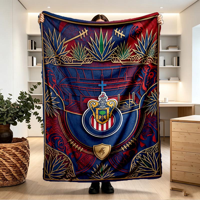 Club Deportivo Guadalajara Print Blanket - Soft & Comfortable, for Bedroom, Travel, Sofa, Home Decoration - Birthday Christmas Gift for Friend