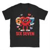 Novelty Six Seven Valentine Meme Heart TShirts Men Crewneck Pure Cotton T Shirts  Short Sleeve Tee Shirt Birthday Gift Clothing