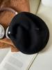 Wool Beret For Women - Soft Beaded Solid Color Painter Cap, Winter Casual Accessories
