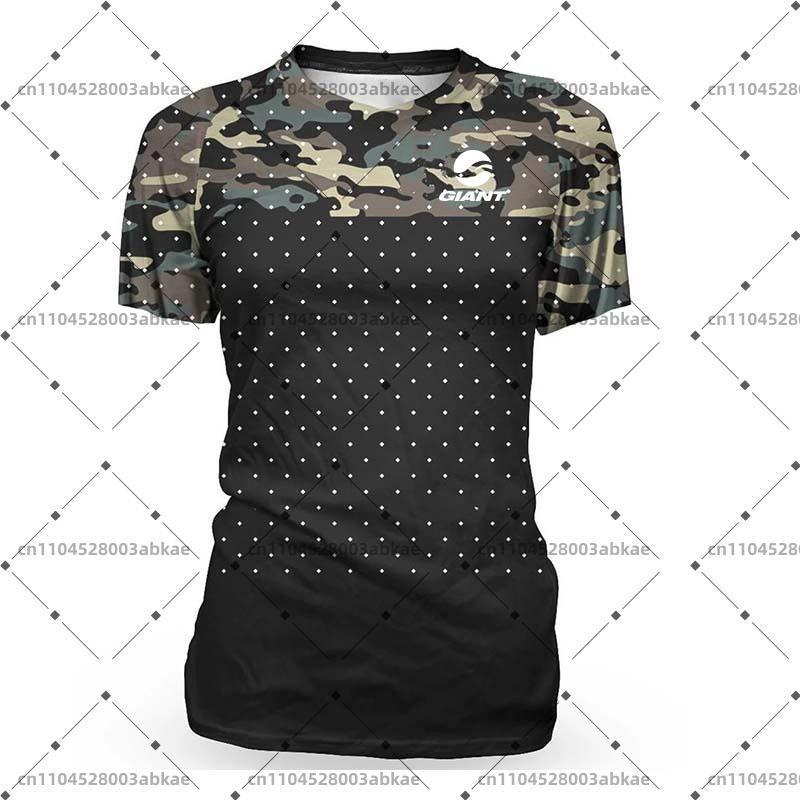 Women's Breathable Motocross Endurance Short-Sleeved Sweatshirt Fast Dry Downhill DH Bike Jersey for Outdoor