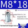 Galvanized Semi-Hex Flat Head Rivet Nut