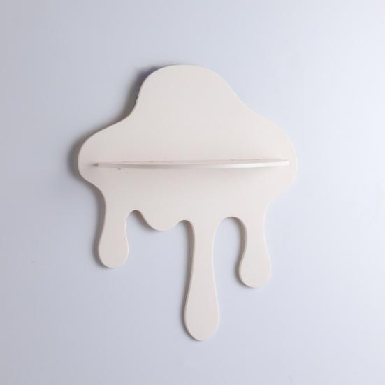 Cloud Floating Shelf Wall Mounted Shelf Decorative Small Cloud Floating Shelf for Potted Plants Figurines
