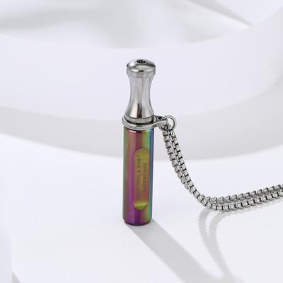 Mindfulness Breathing Necklace Quit Smoking Anxiety Relief Round Mouth Anti Vaping Necklace for Natural Calm & Stress Relief