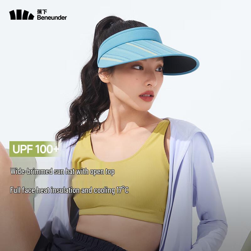 beneunder Women's UV Protection Open-Top Sun Visor