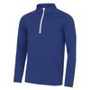 Just Cool Mens Plain Quarter Zip Sweatshirt