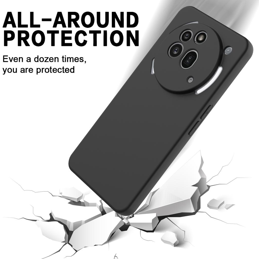 For Nothing Phone (3a) Pro Liquid Silicone Case Phone Back Cover with Hand Strap