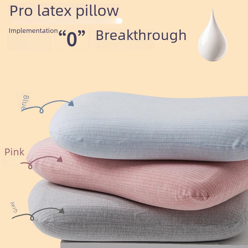 Breathable Summer Latex Cervical Pillow for Better Sleep - Single Pillow for Men, Students, and Hotels