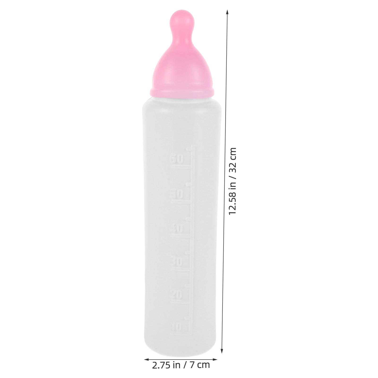 

Giant Plastic Baby Bottle Prop Jumbo Newborn Milk Bottle Funny Prank Baby Shower Costume Party Carnival Accessory розовый