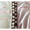 Pompom Velvet Cushion Cover Decorative Throw Cushion Covers Home Decor for Sofa Bedroom Pillowcase Pink Beige Pillow