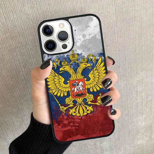Russian Flag Phone Case For iPhone 17 Air 16 15 14 Plus 12 13 Pro Max Soft Bumper Shell Cover Coque