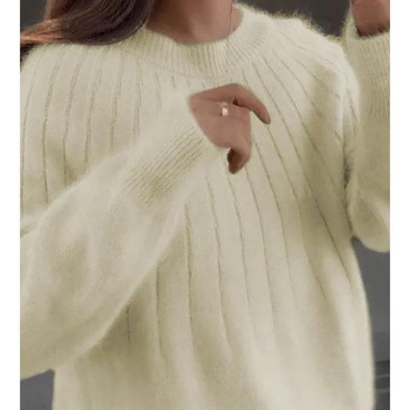 Outono e inverno suéter feminino curto solto outwear undercoat pullover bottom