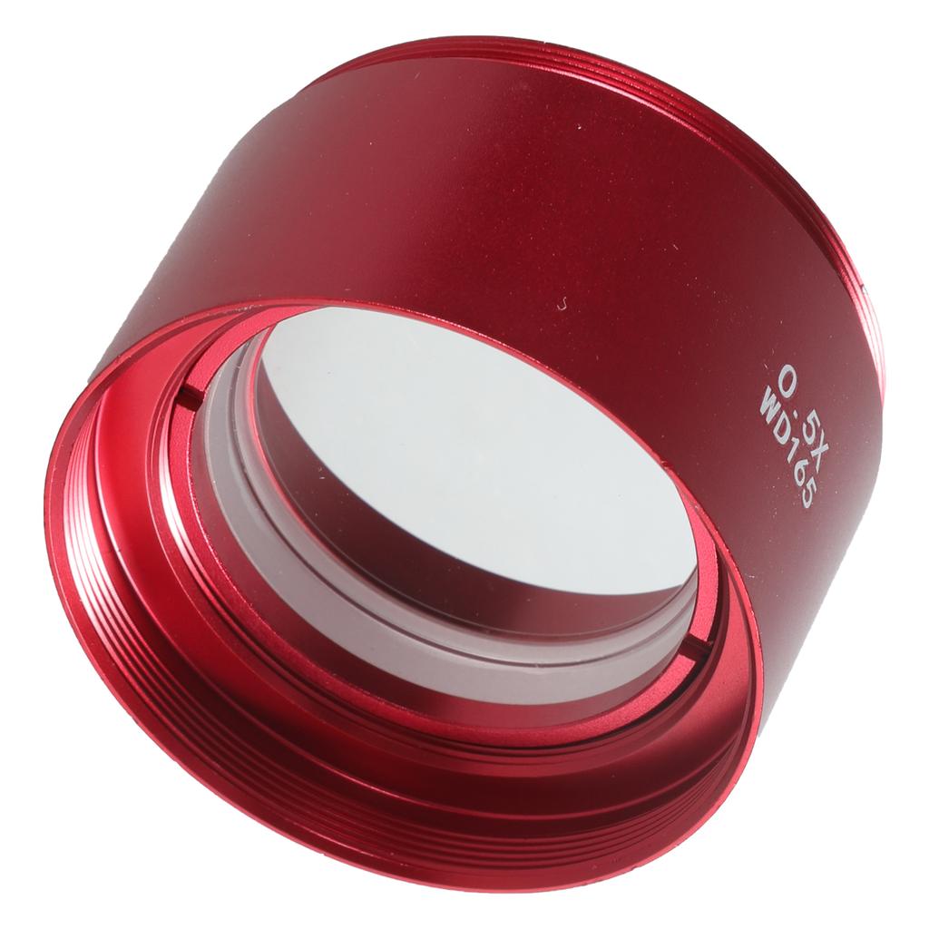0.5X/0.7X Microscope Camera Lens Aluminium Alloy Auxiliary Barlow Objective Lens Industrial Microscope Barlow Glass Lens