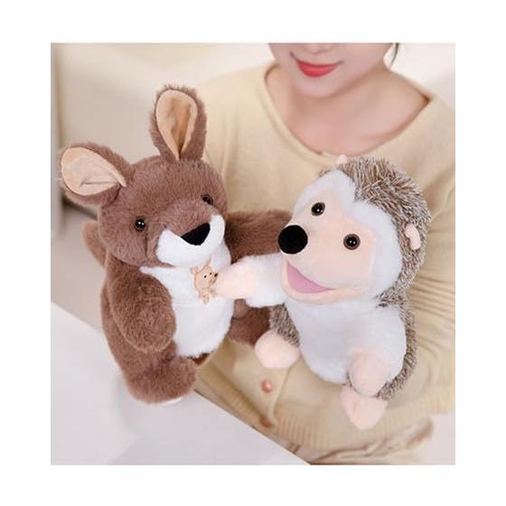Puppet Muppet Stuffed Toy Doll Hand Puppet Finger Puppet Ventriloquism Puppet Moving Mouth Cow Animal Creature Farm Ranch Zoo Theater Troupe (Lions)