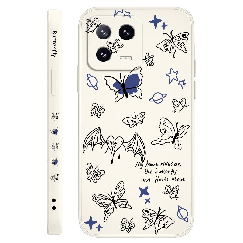 

Heartbreak Butterfly Phone Case For Xiaomi Mi 14 14T 13 13T 12 12X 12T 12S 11 11T 10 10T 9 9T Pro Lite Liquid Silicone Cover 12 Pro