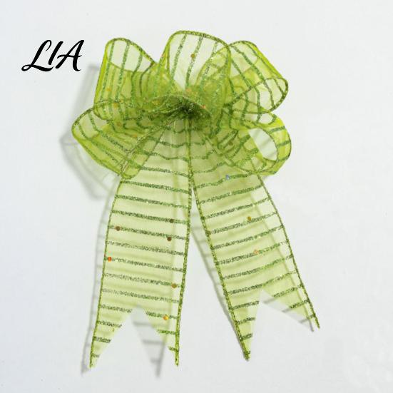 Sparkly Ribbon for Presents Stripe Sequin Christmas Ribbon, Glitter Polyester Fabric Wide Craft Decorative Mesh Party Supplies Wrapping Ribbons Wreath