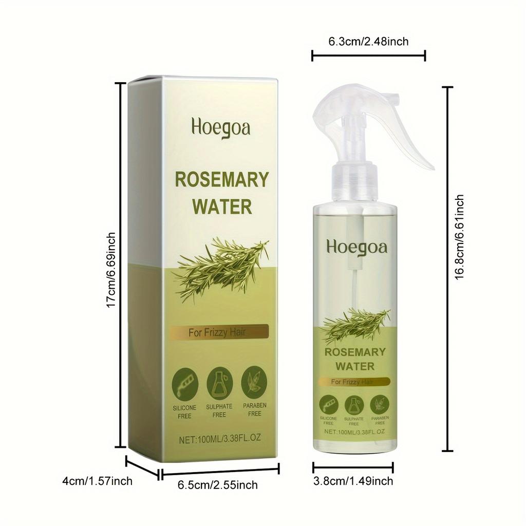 Rosemary Hair Care Spray Promote Scalp Health Oil Control Repair Damaged Hair Refreshing Enhance Hair Luster Hair Spray