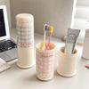 Multipurpose Thickened Mouthwash Cup Dust Proof Cartoon Wash Cup Portable Travel Toothbrush Box Bathroom