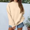 Women's Loose Sports Round Neck Sweatshirt Long Sleeve Casual Top Pullover Sweatshirt