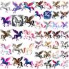 54pz Tatuaggi Temporanei Unicorno Adesivi Carini Cartone Animato Impermeabili Usa e Getta Adesivi per il Corpo Bambini Ragazzi Ragazze Body Art Tatuaggi per le Braccia