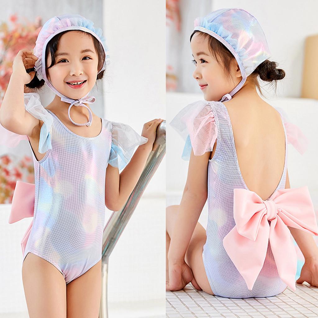 Buy Molihua-Toddler Baby Girls Sequin Ruffle Swimsuit Bodysuit Swimwear
