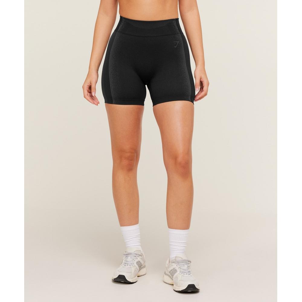 Gymshark Charge Seamless Shorts Black Graphite Grey B5b9l Bb29