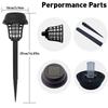 2/4pcs Solar Bug Zapper Waterproof,Outdoor Mosquito Zapper, Lighting Mosquito Repellent Lamp for Indoor Outdoor Use Garden Patio