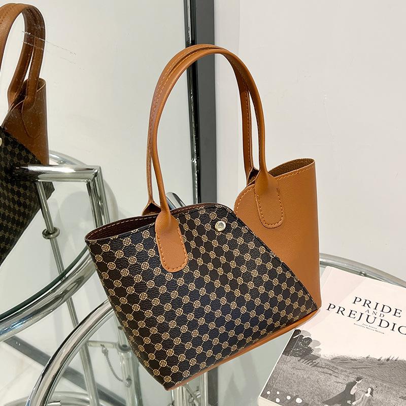 Flower Handbag Liten Bag Mote Allsidig grønnsakskurv