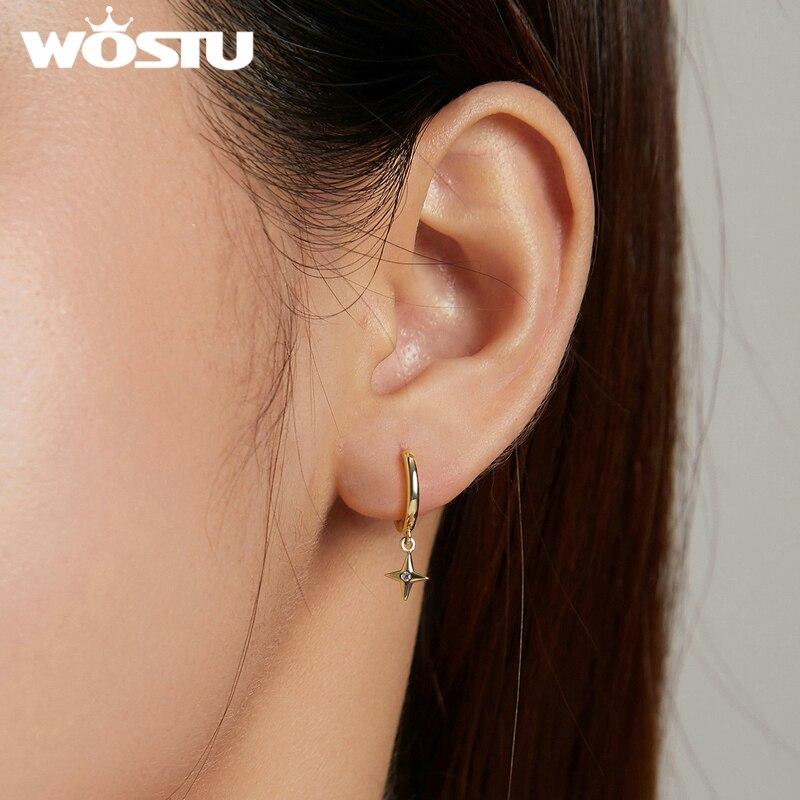 New 925 Sterling Silver Starburst Butterfly Studs Earrings Simple Plated Gold Earrings For Women Fashion Silver Jewelry