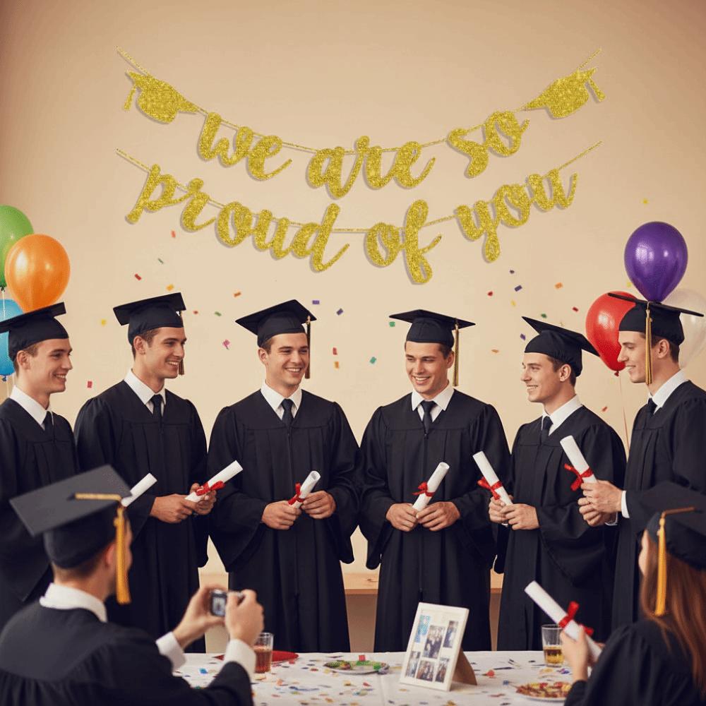 Glitter Decor Glittery Gold Garland Gold Shining Graduation Hanging Banner  Party Decorations