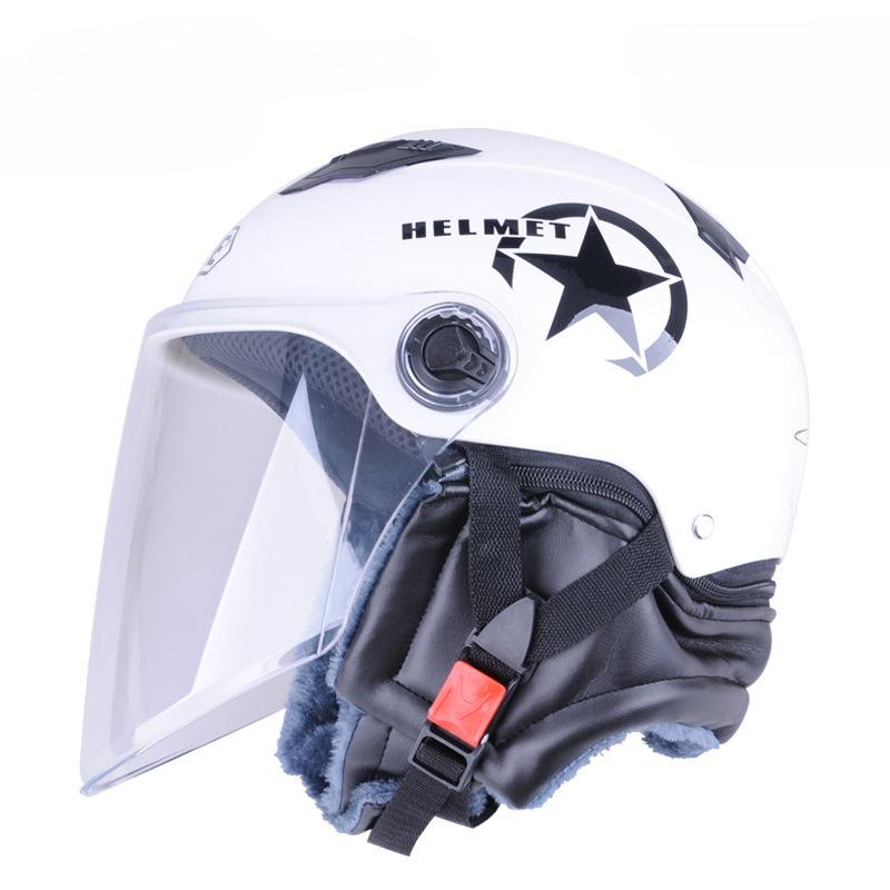 Battery Car Scarf Protective Cap Motorcycle with Four Seasons, Autumn Warmth, Men's and Women's Spring and Autumn Electric Vehicle Helmets